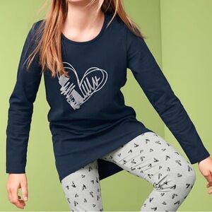 Tchibo (Happy Kids) Long Sleeve Tunic Navy Girls Sz 158-164 (US age 13-14, L/XL)